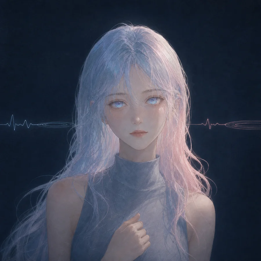 ゆらぎの顔の制作過程 02: 先回りしたのに